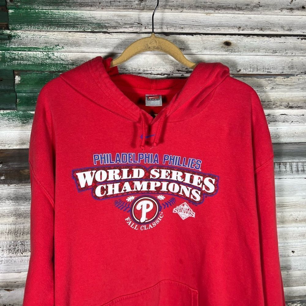 Vintage Philadelphia Phillies Nike Center Swoosh Hoodie - Picture 3 of 8